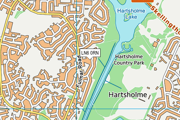 LN6 0RN map - OS VectorMap District (Ordnance Survey)