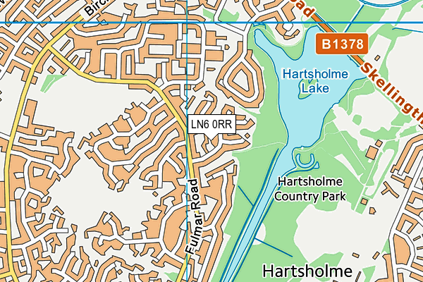 LN6 0RR map - OS VectorMap District (Ordnance Survey)