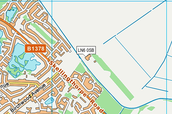 LN6 0SB map - OS VectorMap District (Ordnance Survey)