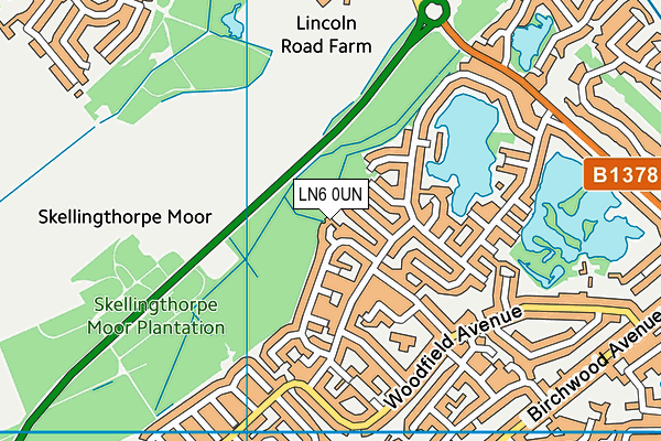 LN6 0UN map - OS VectorMap District (Ordnance Survey)
