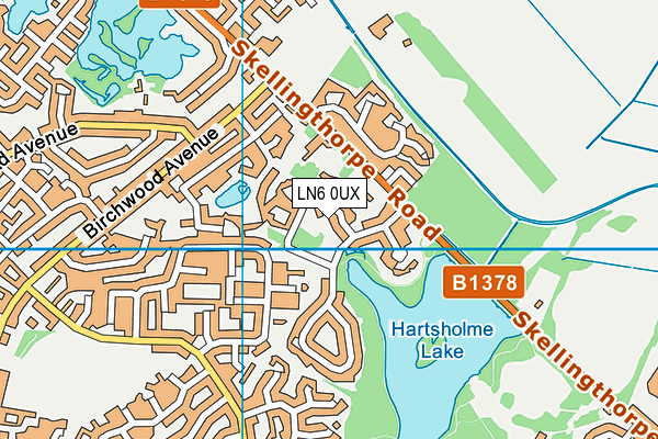 LN6 0UX map - OS VectorMap District (Ordnance Survey)
