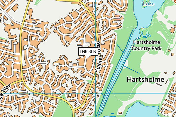 LN6 3LR map - OS VectorMap District (Ordnance Survey)