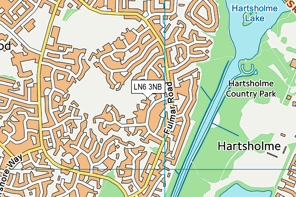 LN6 3NB map - OS VectorMap District (Ordnance Survey)