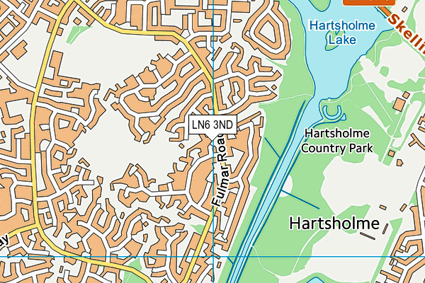 LN6 3ND map - OS VectorMap District (Ordnance Survey)