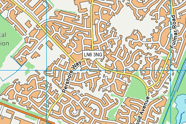 LN6 3NG map - OS VectorMap District (Ordnance Survey)