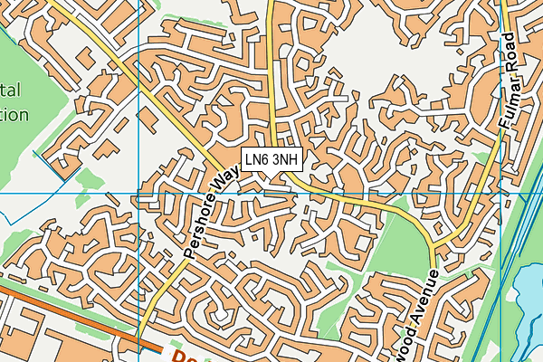 LN6 3NH map - OS VectorMap District (Ordnance Survey)