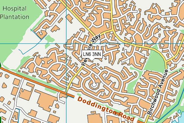 LN6 3NN map - OS VectorMap District (Ordnance Survey)