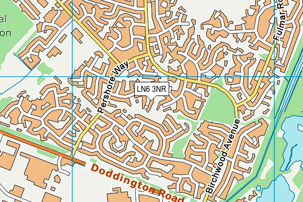 LN6 3NR map - OS VectorMap District (Ordnance Survey)