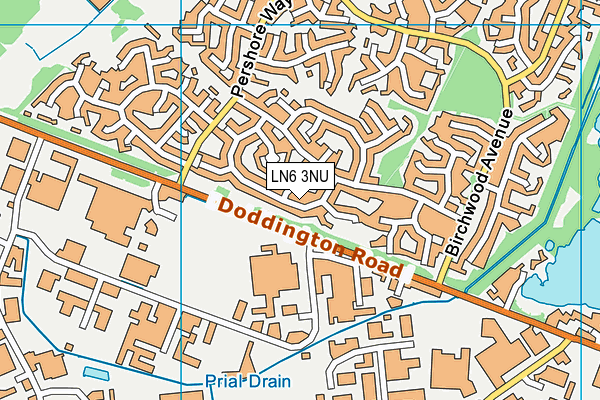 LN6 3NU map - OS VectorMap District (Ordnance Survey)