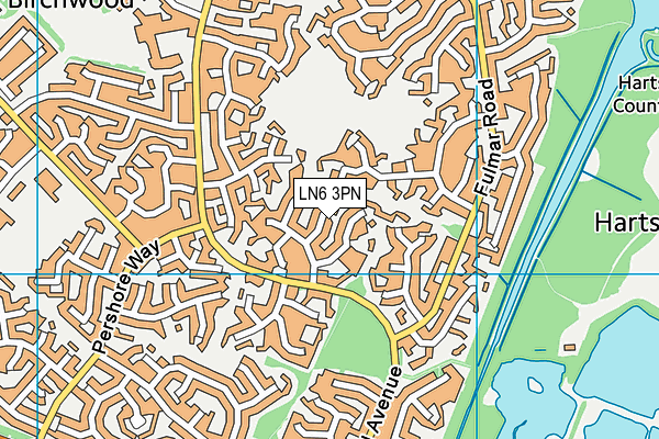 LN6 3PN map - OS VectorMap District (Ordnance Survey)
