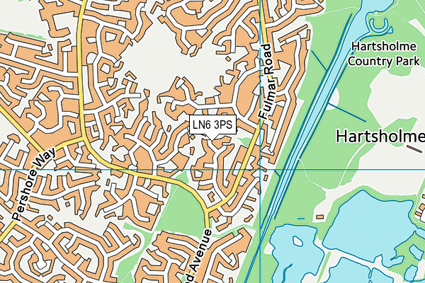 LN6 3PS map - OS VectorMap District (Ordnance Survey)