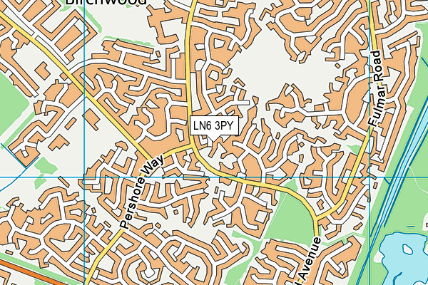 LN6 3PY map - OS VectorMap District (Ordnance Survey)