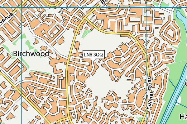 LN6 3QQ map - OS VectorMap District (Ordnance Survey)