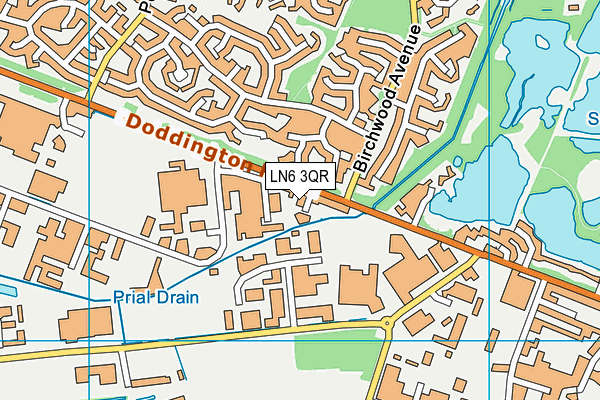 LN6 3QR map - OS VectorMap District (Ordnance Survey)