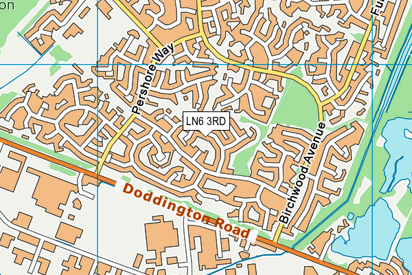 LN6 3RD map - OS VectorMap District (Ordnance Survey)