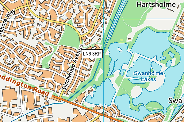 LN6 3RP map - OS VectorMap District (Ordnance Survey)
