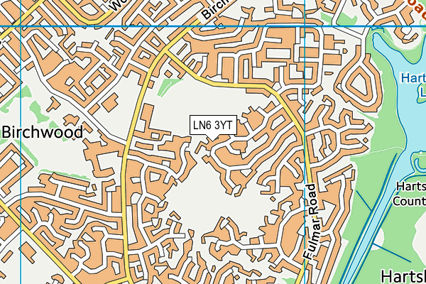 LN6 3YT map - OS VectorMap District (Ordnance Survey)