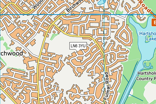 LN6 3YU map - OS VectorMap District (Ordnance Survey)