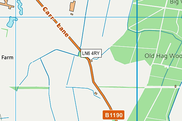 LN6 4RY map - OS VectorMap District (Ordnance Survey)