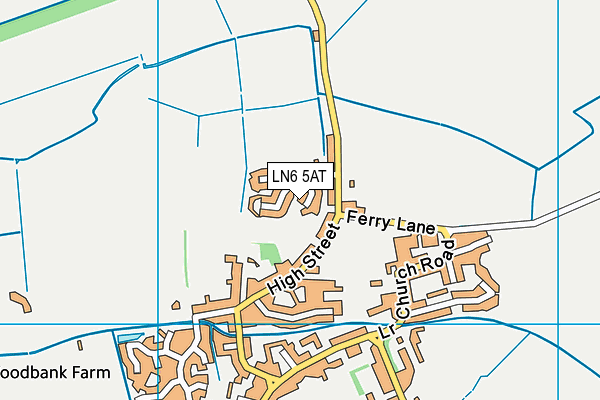 LN6 5AT map - OS VectorMap District (Ordnance Survey)