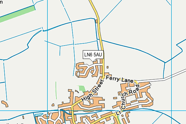 LN6 5AU map - OS VectorMap District (Ordnance Survey)