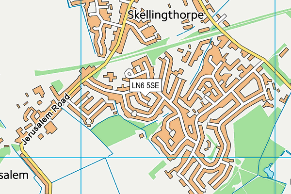 LN6 5SE map - OS VectorMap District (Ordnance Survey)