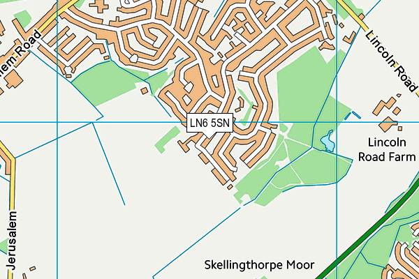 LN6 5SN map - OS VectorMap District (Ordnance Survey)