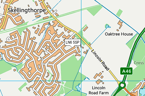 LN6 5SP map - OS VectorMap District (Ordnance Survey)