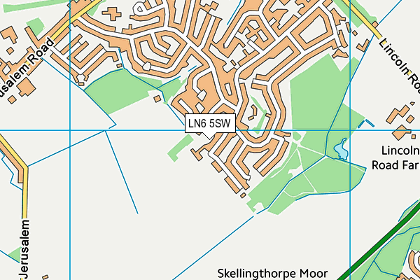 LN6 5SW map - OS VectorMap District (Ordnance Survey)