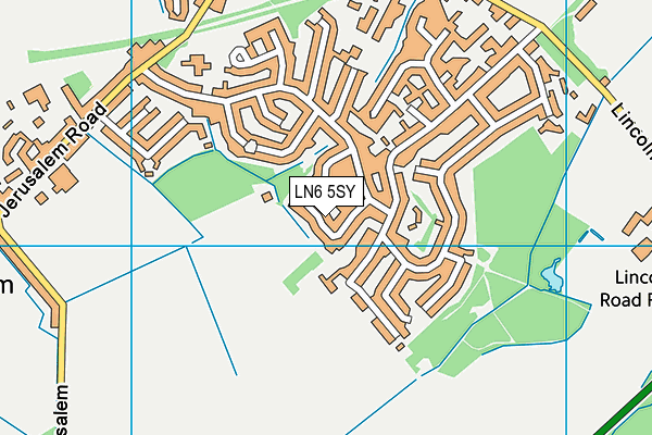 LN6 5SY map - OS VectorMap District (Ordnance Survey)