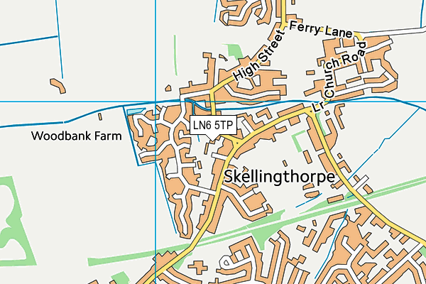 LN6 5TP map - OS VectorMap District (Ordnance Survey)
