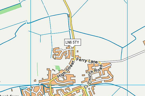 LN6 5TY map - OS VectorMap District (Ordnance Survey)