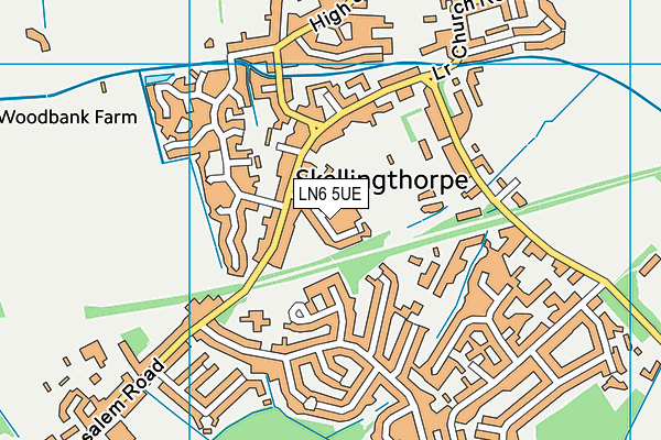 LN6 5UE map - OS VectorMap District (Ordnance Survey)