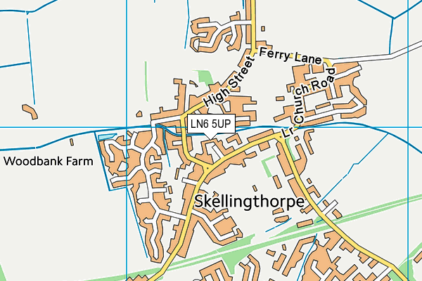 LN6 5UP map - OS VectorMap District (Ordnance Survey)