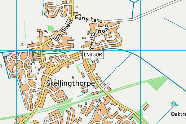 LN6 5UR map - OS VectorMap District (Ordnance Survey)