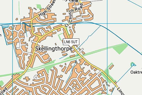 LN6 5UT map - OS VectorMap District (Ordnance Survey)