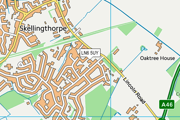 LN6 5UY map - OS VectorMap District (Ordnance Survey)