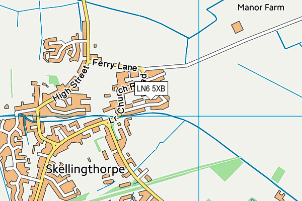 LN6 5XB map - OS VectorMap District (Ordnance Survey)