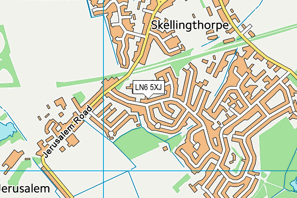 LN6 5XJ map - OS VectorMap District (Ordnance Survey)