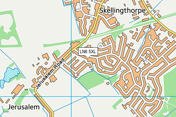 LN6 5XL map - OS VectorMap District (Ordnance Survey)