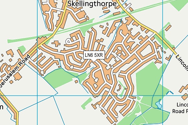 LN6 5XR map - OS VectorMap District (Ordnance Survey)