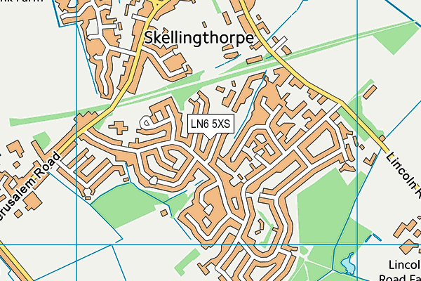 LN6 5XS map - OS VectorMap District (Ordnance Survey)