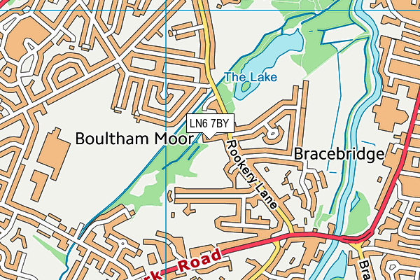 LN6 7BY map - OS VectorMap District (Ordnance Survey)