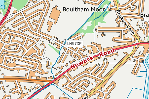 LN6 7DP map - OS VectorMap District (Ordnance Survey)