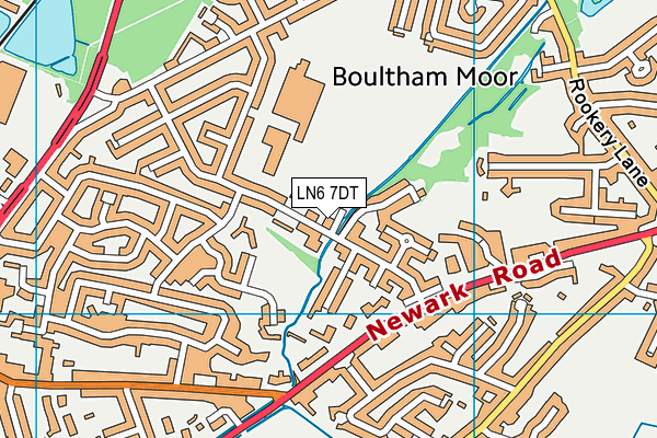 LN6 7DT map - OS VectorMap District (Ordnance Survey)