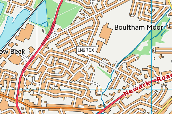 LN6 7DX map - OS VectorMap District (Ordnance Survey)