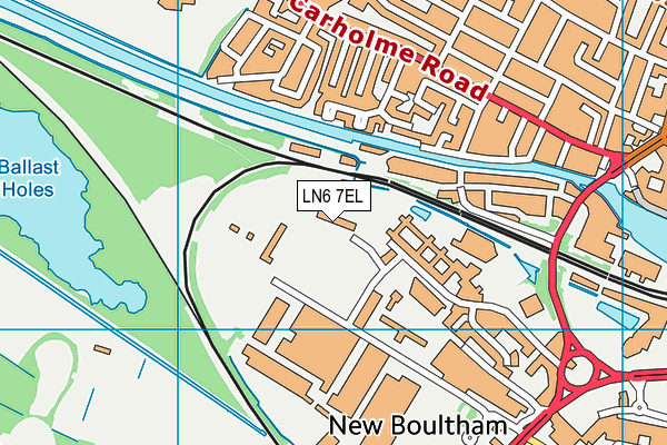 LN6 7EL map - OS VectorMap District (Ordnance Survey)