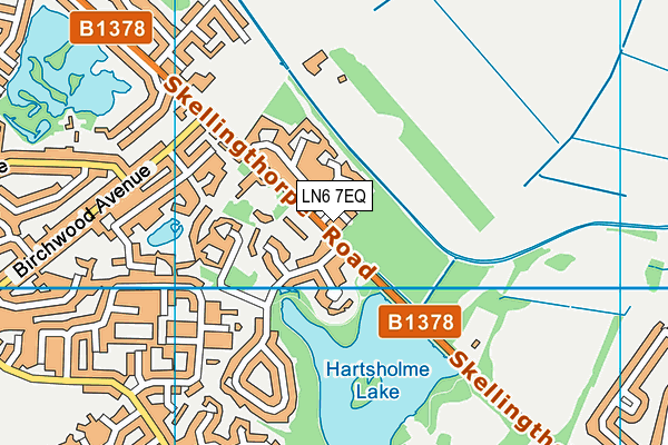 LN6 7EQ map - OS VectorMap District (Ordnance Survey)
