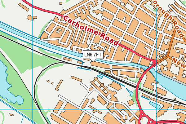 LN6 7FT map - OS VectorMap District (Ordnance Survey)
