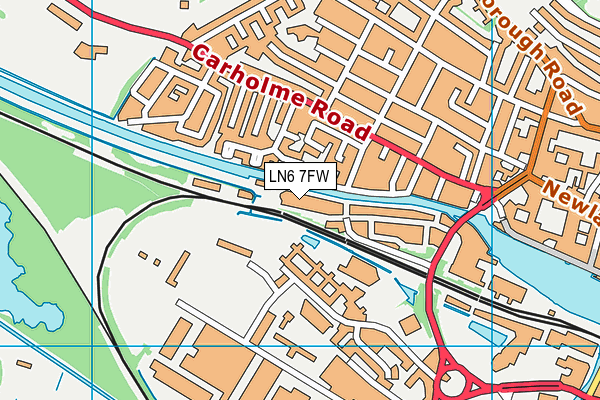 LN6 7FW map - OS VectorMap District (Ordnance Survey)